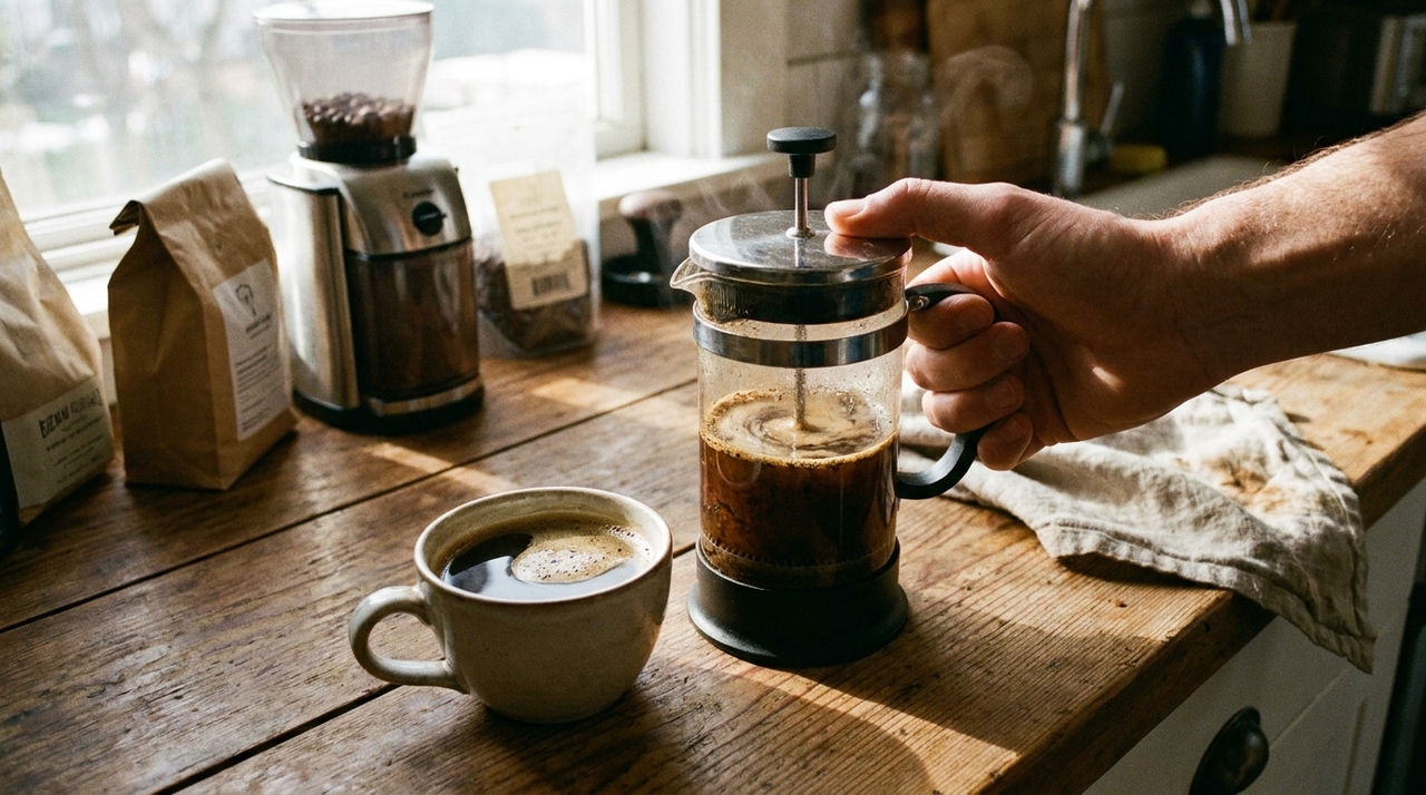 O papel retém parte dos óleos e das partículas finas presentes no café.