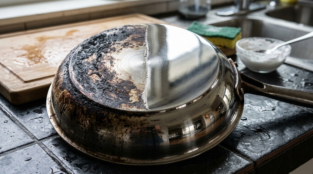 Cozinhar diariamente expõe as peças ao calor intenso e aos resíduos de óleo refinado.