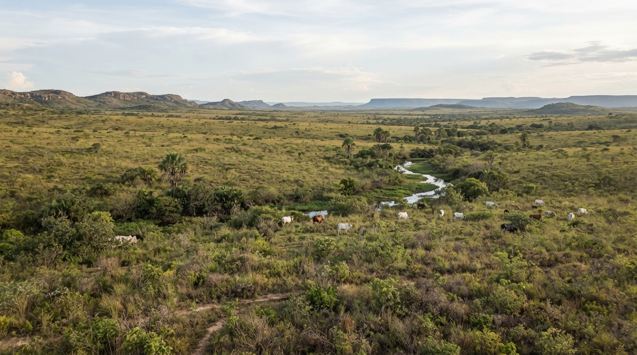 As savanas e campos abertos cobrem quase um quinto do território regional desempenhando funções vitais no equilíbrio hidrológico.