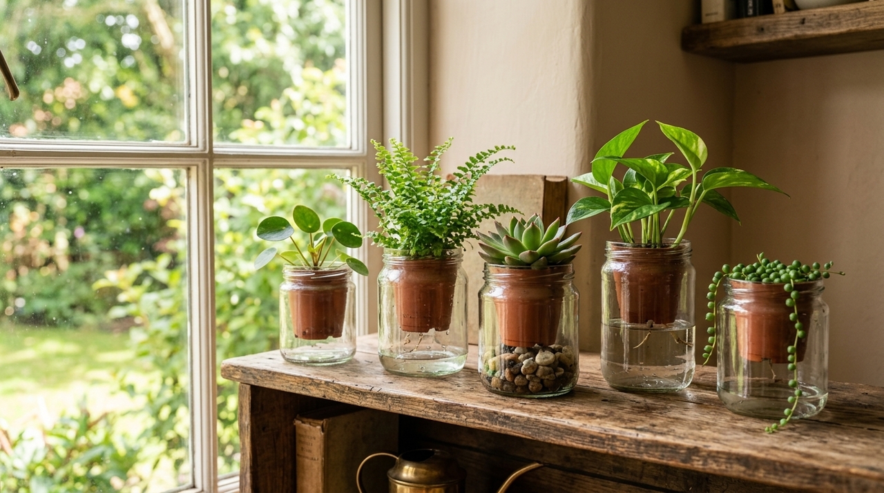O vidro permite visualizar o conteúdo do recipiente e combina facilmente com diferentes estilos de decoração.