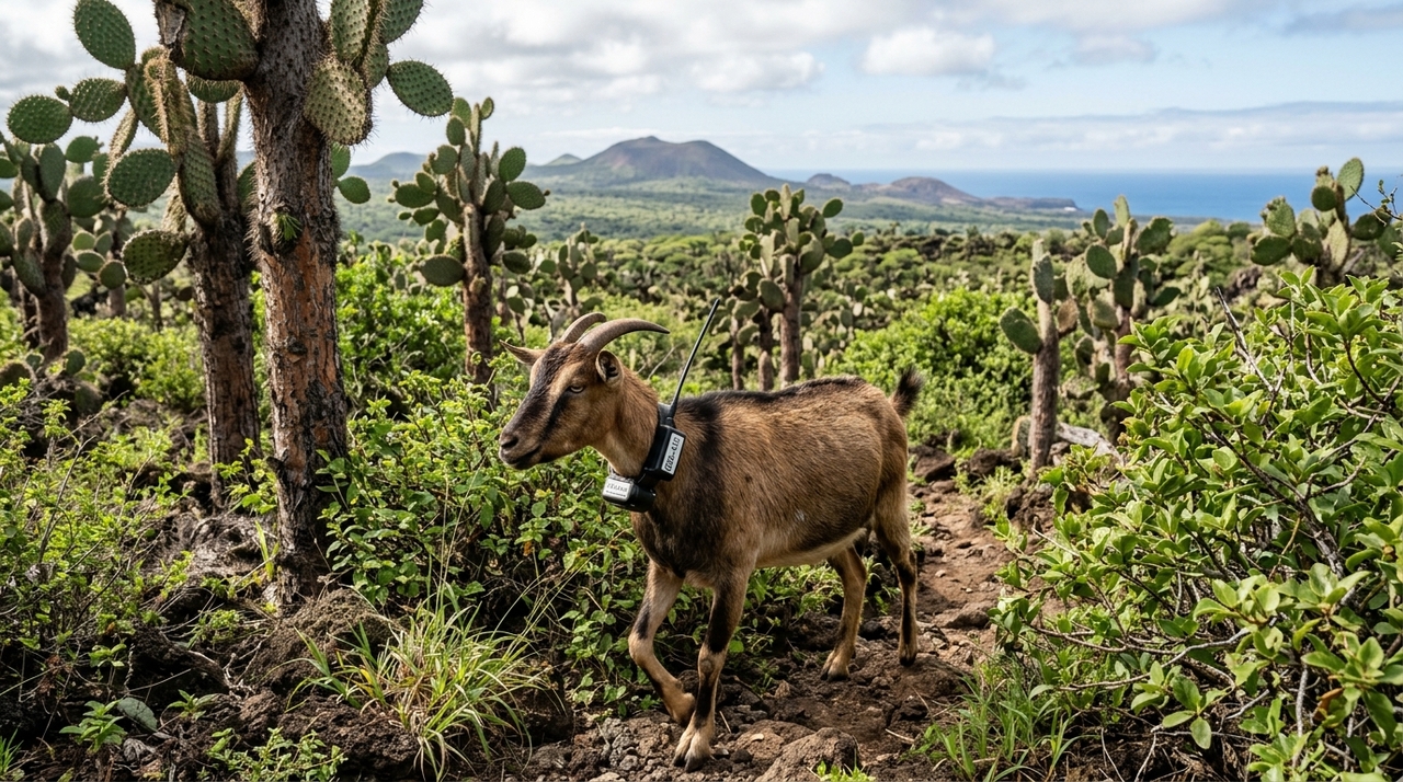 Essas cabras utilizadas para localizar os últimos animais invasores ficaram conhecidas como cabras Judas