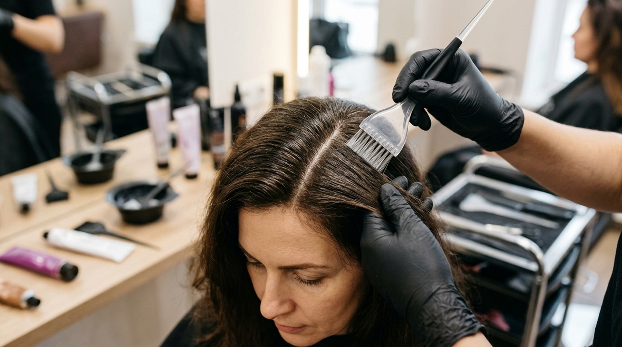 Nas colorações permanentes, agentes alcalinos e oxidantes permitem que os precursores de cor atuem dentro da fibra capilar.