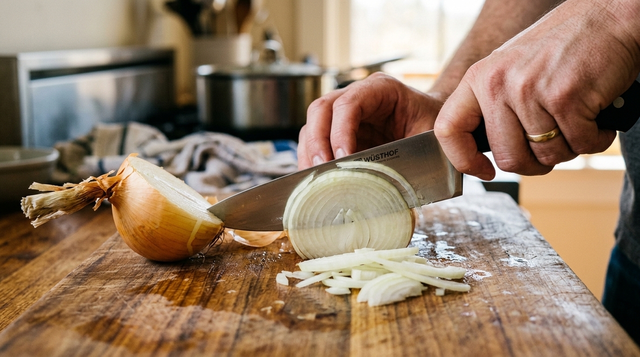 Esse composto se dispersa pelo ar e alcança a superfície dos olhos, onde estimula terminações nervosas sensíveis.