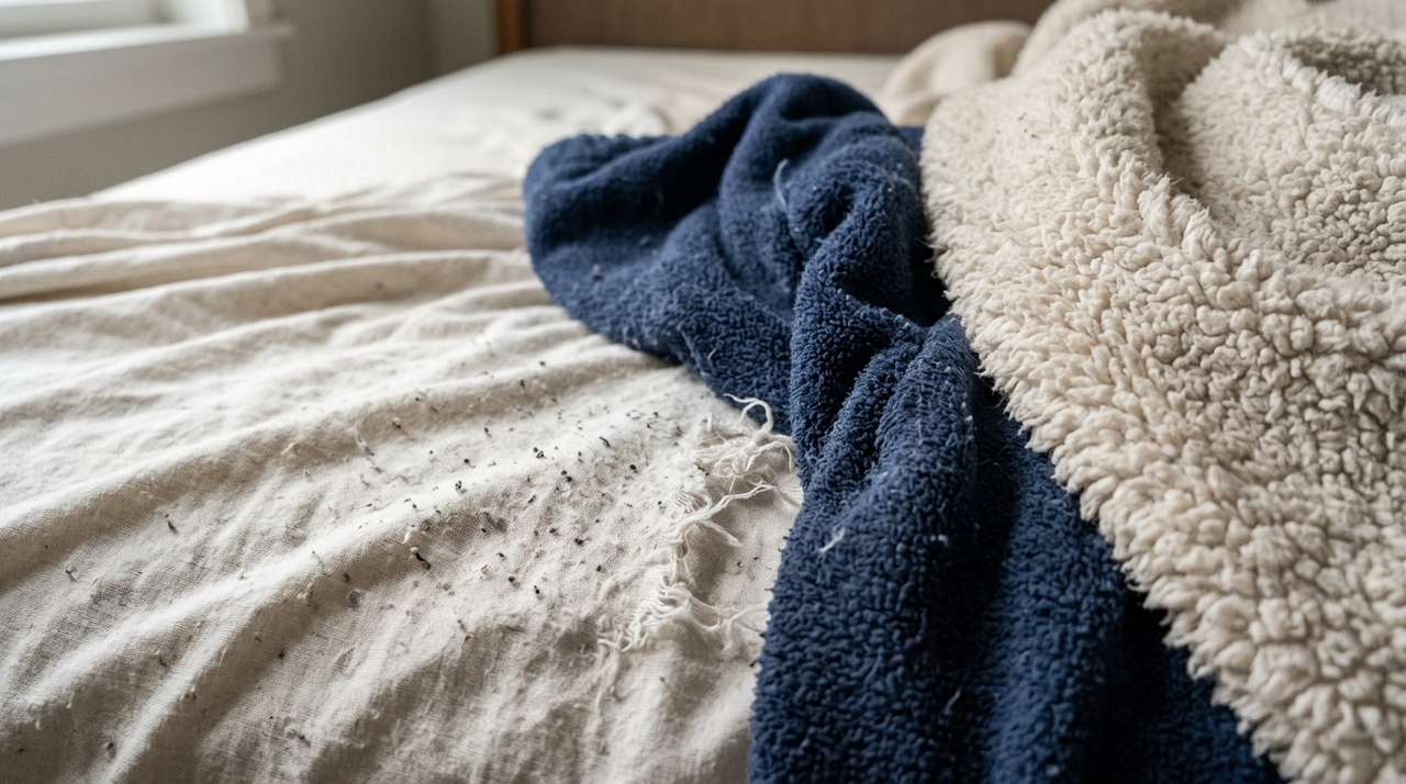 Quando o lençol enche de bolinhas após um único inverno, o problema costuma estar na combinação de fibras curtas e baixa densidade de fios