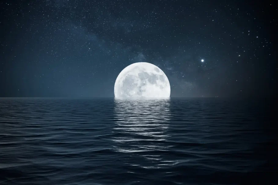 Durante o eclipse lunar em Peixes, são comuns relatos de noites agitadas, sonhos mais intensos e maior sensibilidade emocional (Imagem: shitao | Shutterstock)