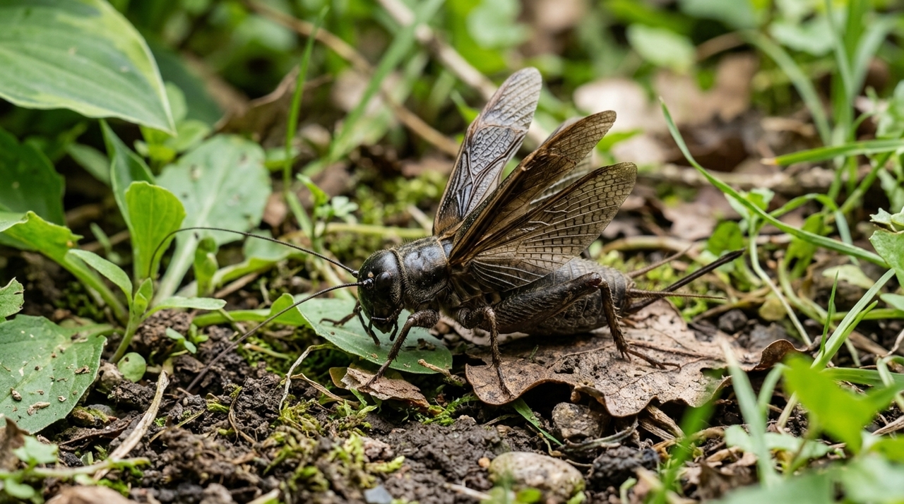 Os grilos apresentam maior atividade depois que escurece, quando a temperatura costuma ficar mais amena e há menos exposição a determinados predadores
