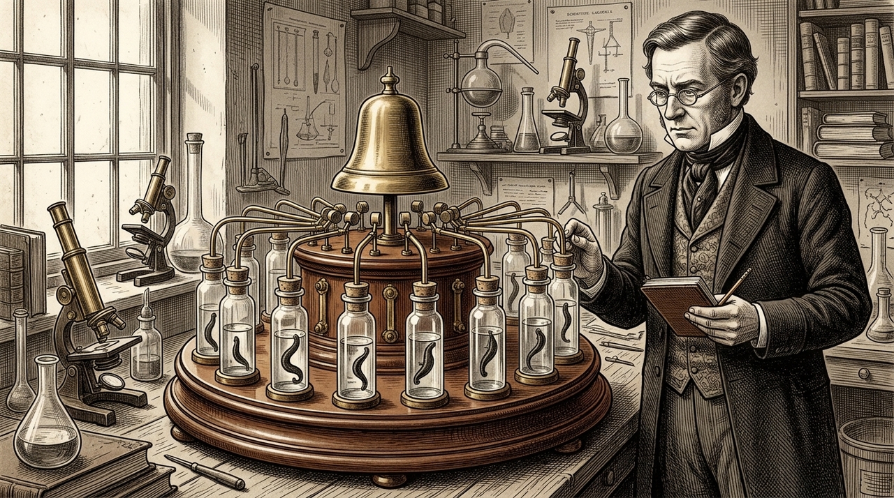 O inventor foi George Merryweather, médico e curador ligado a Whitby, na Inglaterra.