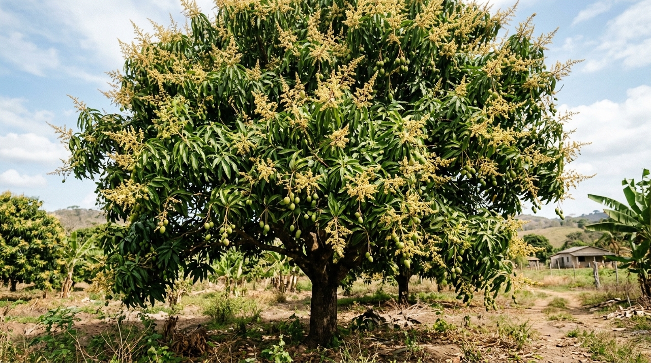 Se estiver florescendo ou formando frutos, geralmente não é o momento para uma poda de produção intensa.