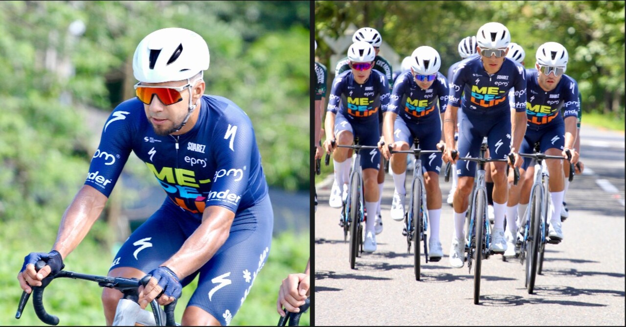 Team Medellín fazendo um circuito
