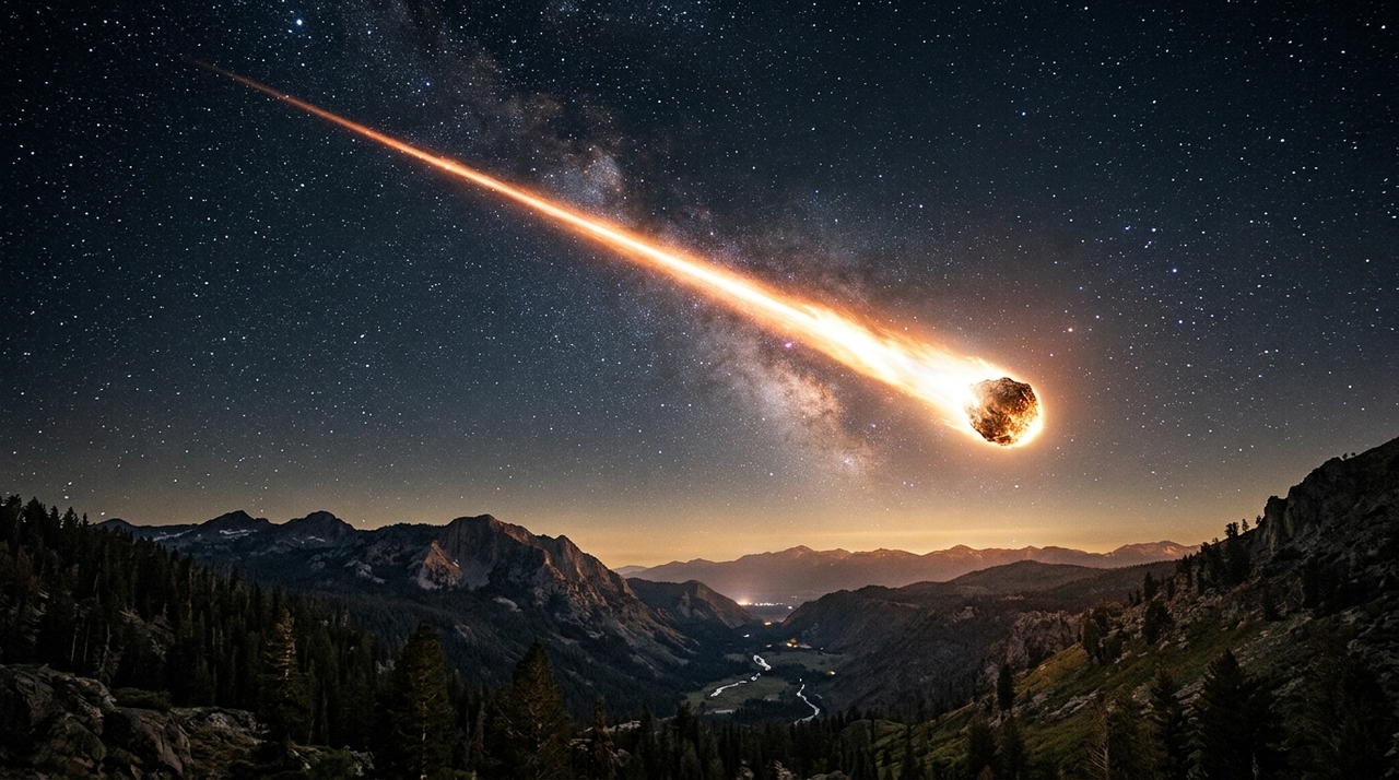No ambiente cósmico, fragmentos rochosos ou metálicos viajam em órbitas ao redor do Sol sem causar qualquer brilho perceptível.