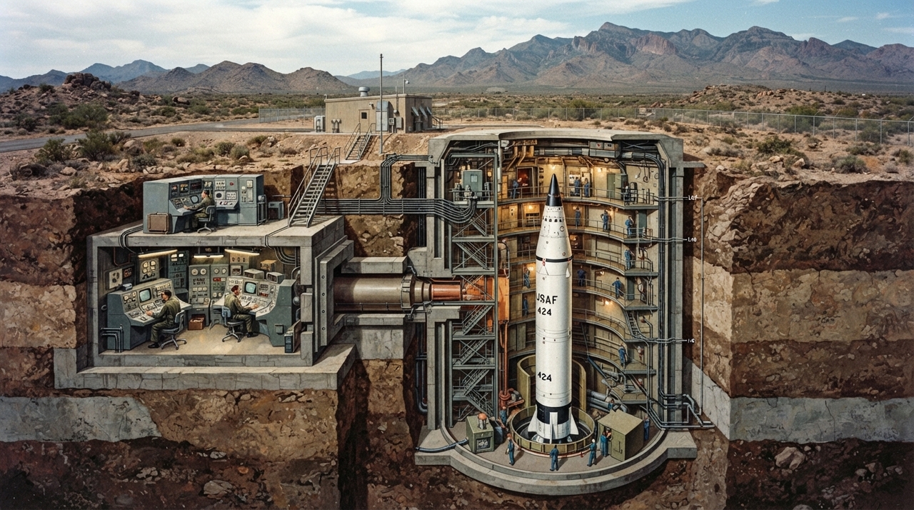 Os silos do projeto Titan criados no deserto do Arizona funcionavam como fortalezas escondidas sob dezenas de metros de solo.
