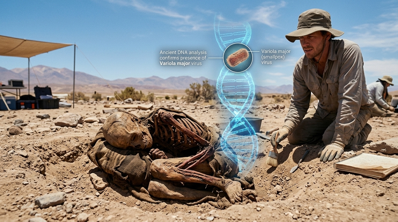 O estudo publicado na revista científica Science analisou ossos de 13 indivíduos encontrados no sítio arqueológico Camarones 9, no norte chileno.