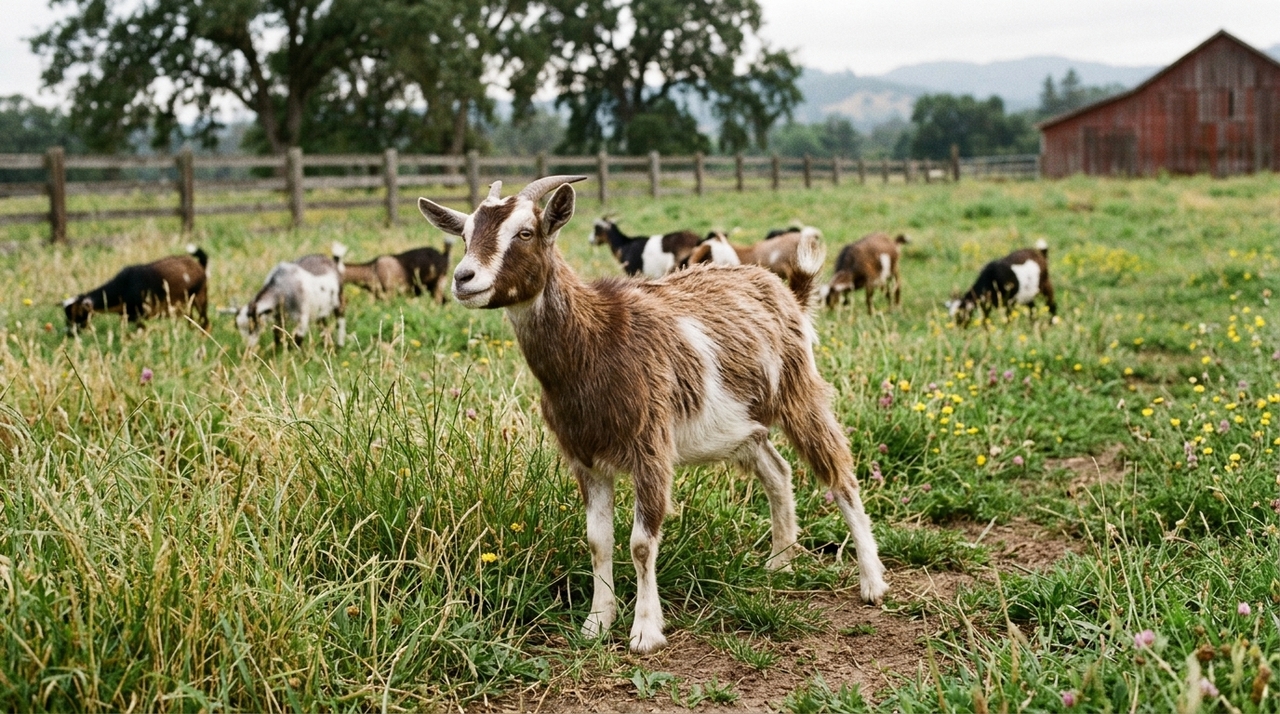 Essas cabras apresentam uma condição chamada miotonia congênita