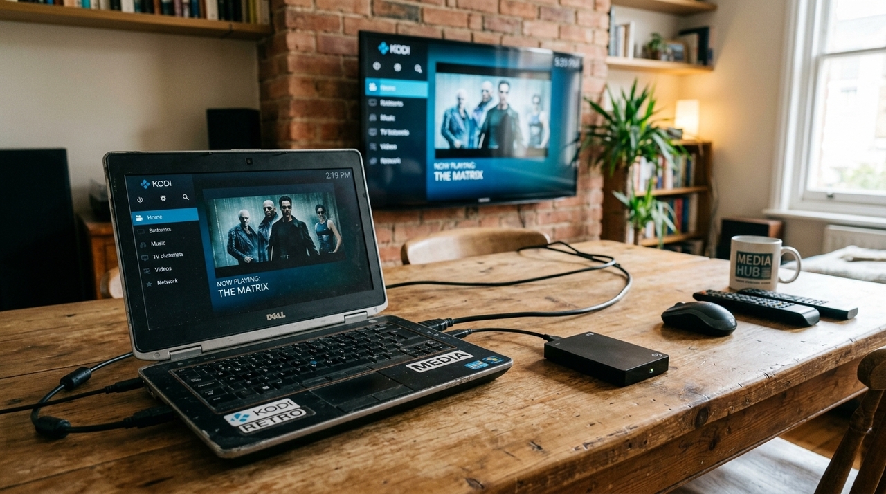 Se a máquina ainda liga e possui saída HDMI, ela pode permanecer próxima à televisão para reproduzir vídeos, músicas e arquivos armazenados localmente
