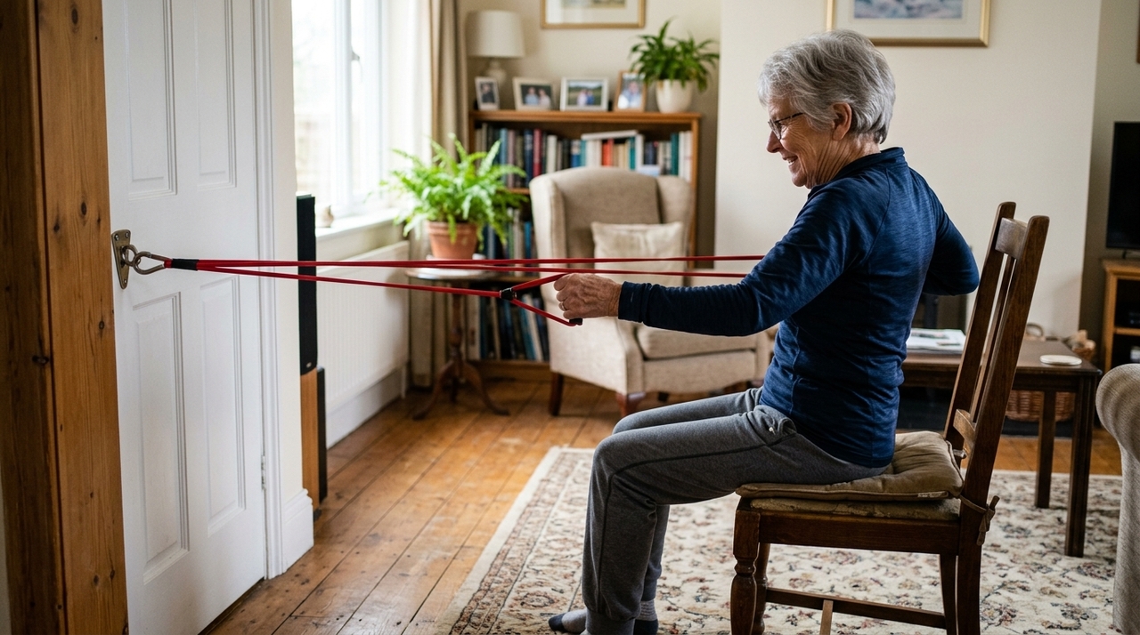 Exercícios resistidos podem utilizar peso corporal, faixas elásticas, halteres, máquinas ou outros tipos de resistência