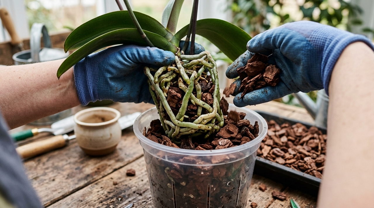 Casca de pinus, fibra de coco e outros componentes orgânicos se degradam com o tempo