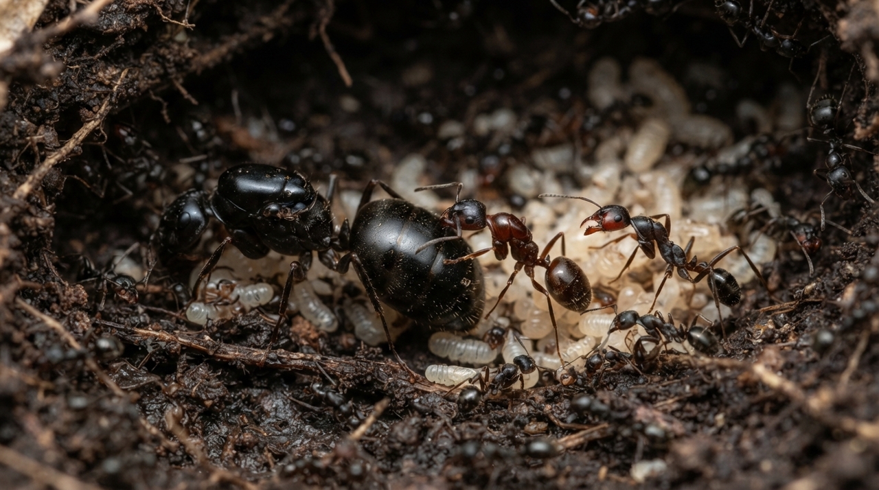 Algumas rainhas das espécies Lasius orientalis e Lasius umbratus não constroem seus próprios formigueiros.