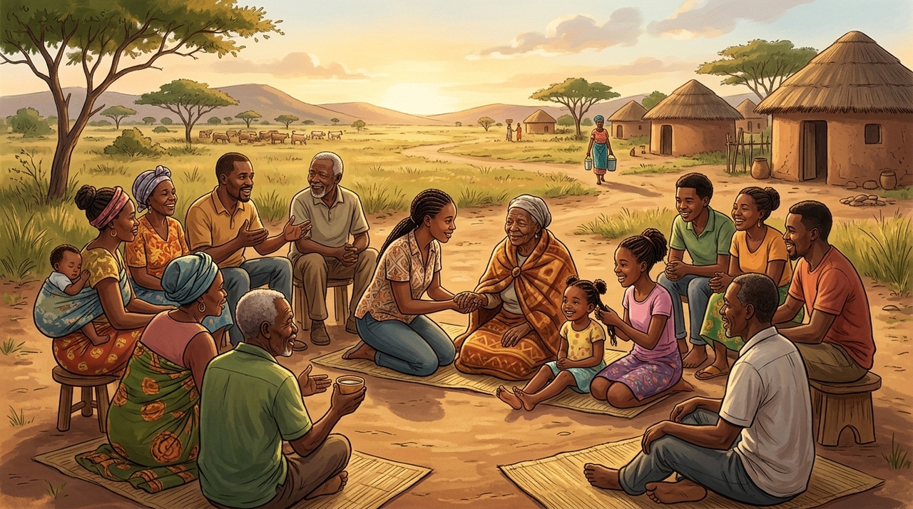 Ubuntu é um conceito tradicional da África Austral frequentemente resumido justamente por “Umuntu ngumuntu ngabantu”.
