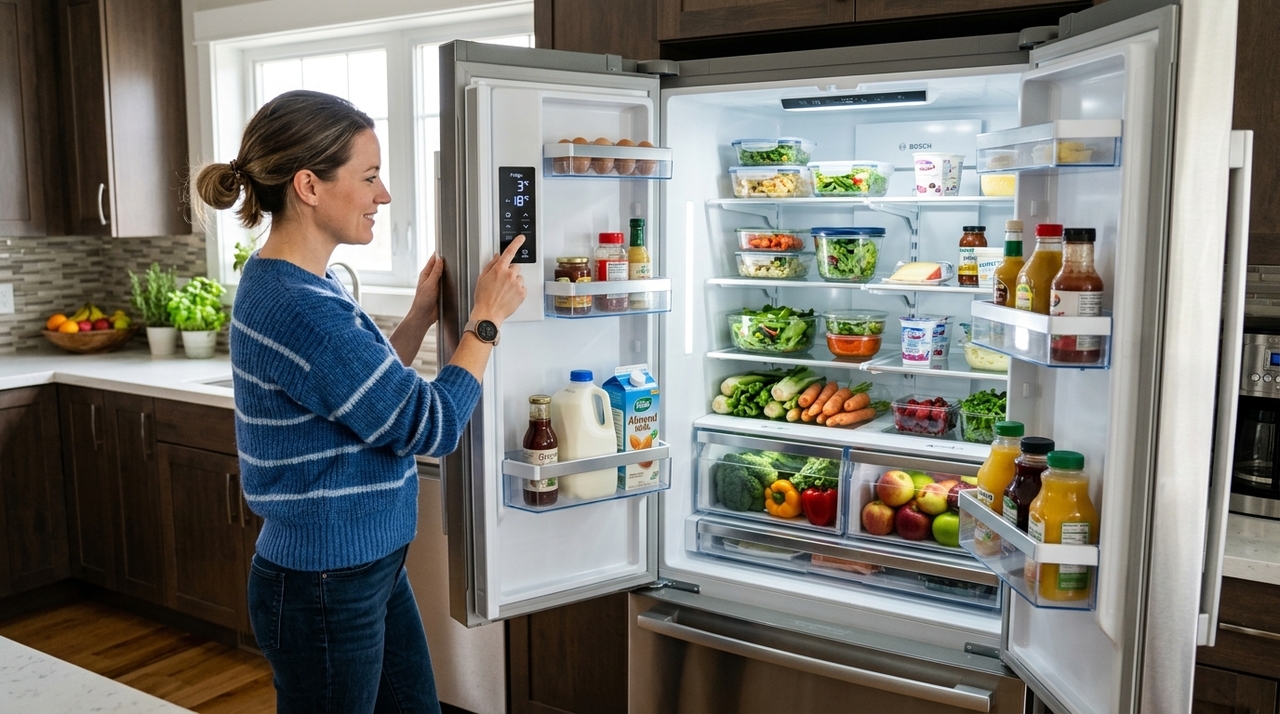 A temperatura da geladeira costuma ficar entre 3 °C e 5 °C nas recomendações de fabricantes e programas de eficiência como o Energy Star.