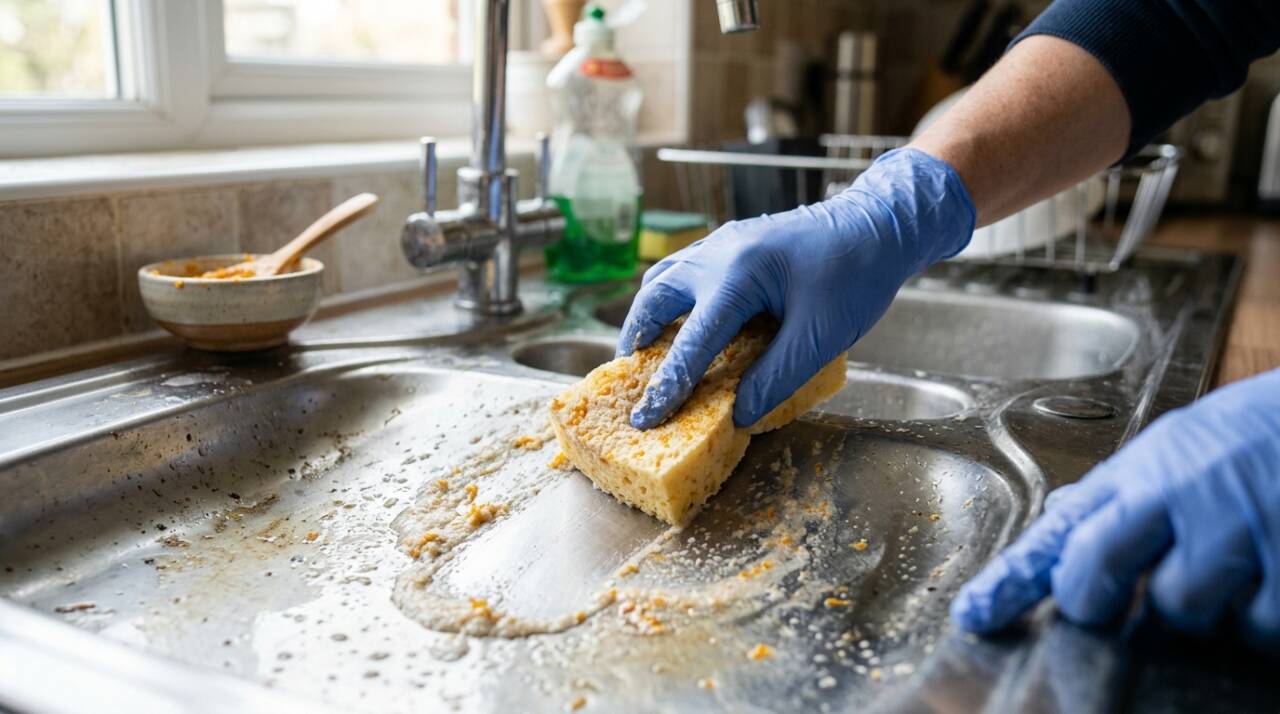 Lave bem as cascas de uma laranja, corte-as em pedaços pequenos e coloque-as no liquidificador com cerca de meia xícara de água