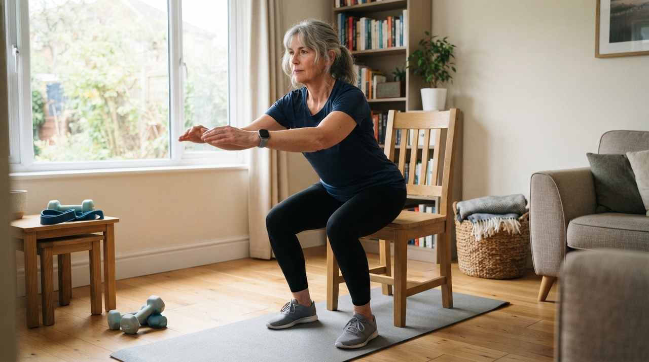 Uma rotina equilibrada pode incluir caminhadas na maioria dos dias e exercícios de força duas ou três vezes por semana