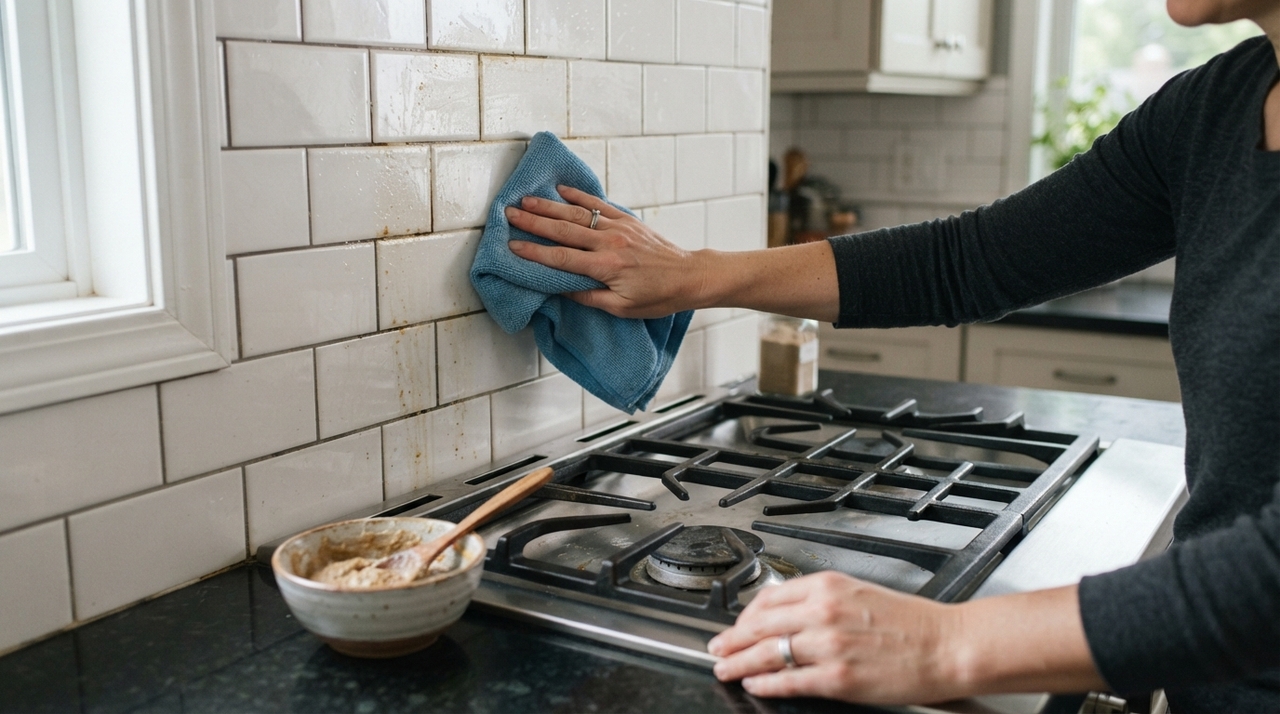 Uma pasta de bicarbonato e água pode ajudar quando há pontos aderidos que precisam de leve ação abrasiva