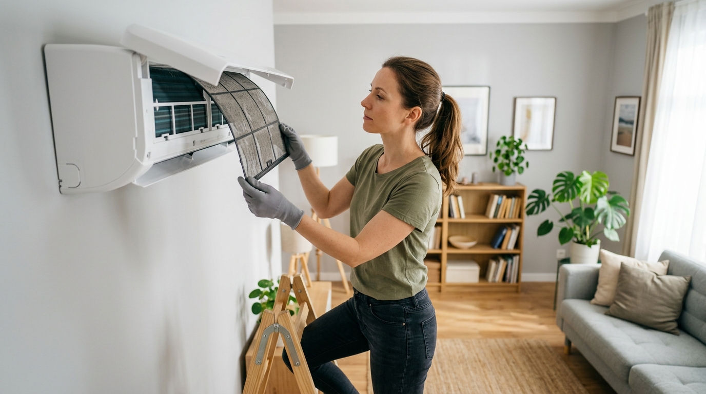 O sistema precisa movimentar o ar adequadamente para realizar a troca de calor e resfriar o ambiente.
