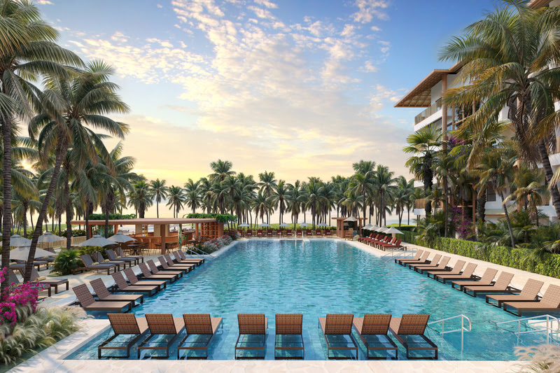Piscina do novo Ohana Beach Park Resort, no Porto das Dunas, em Aquiraz