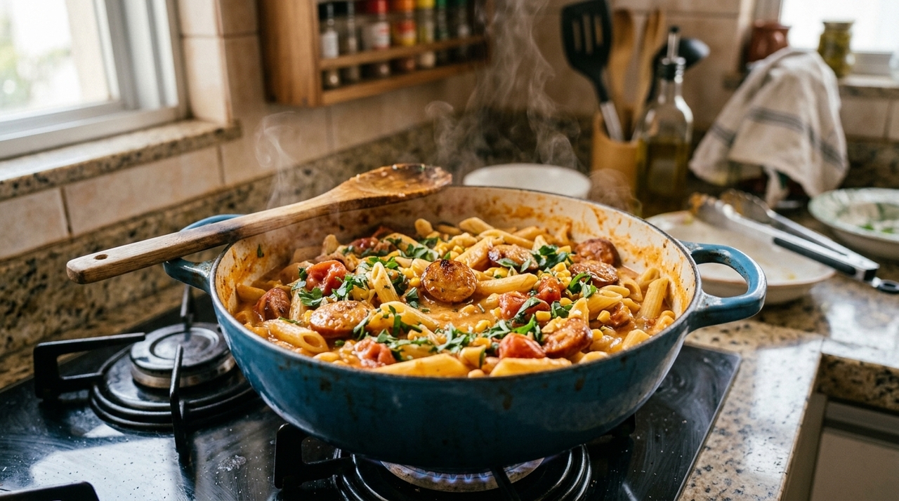 O método tradicional de escorrer a água é totalmente dispensado quando os alimentos cozinham em conjunto.