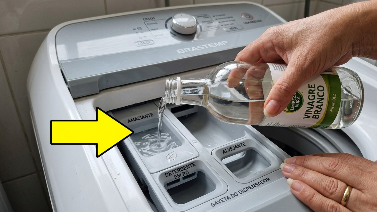 A aplicação de vinagre no enxágue recupera a absorção e a flexibilidade das fibras têxteis.