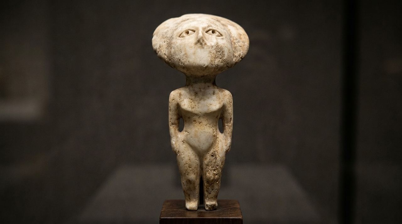 A escultura foi feita por volta de 3000 a.C. e teria origem na região de Kırşehir, na atual Turquia