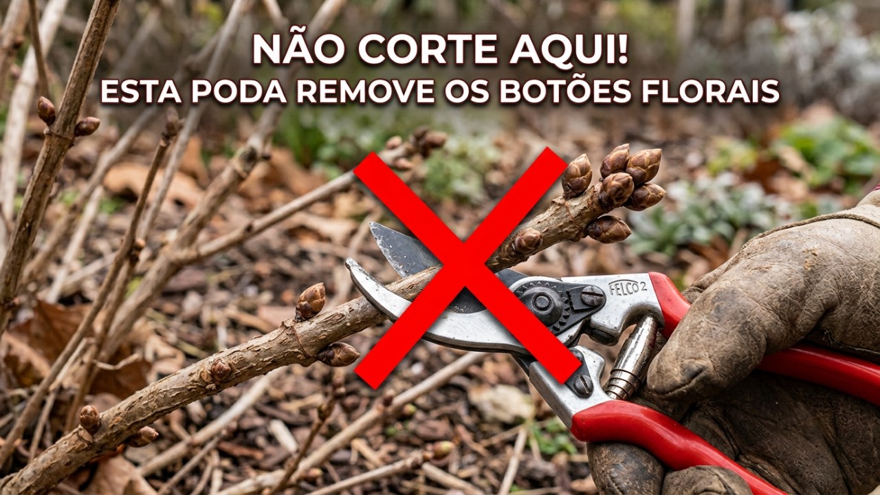 Evite realizar cortes severos em agosto para preservar os brotos formados nos ramos antigos.