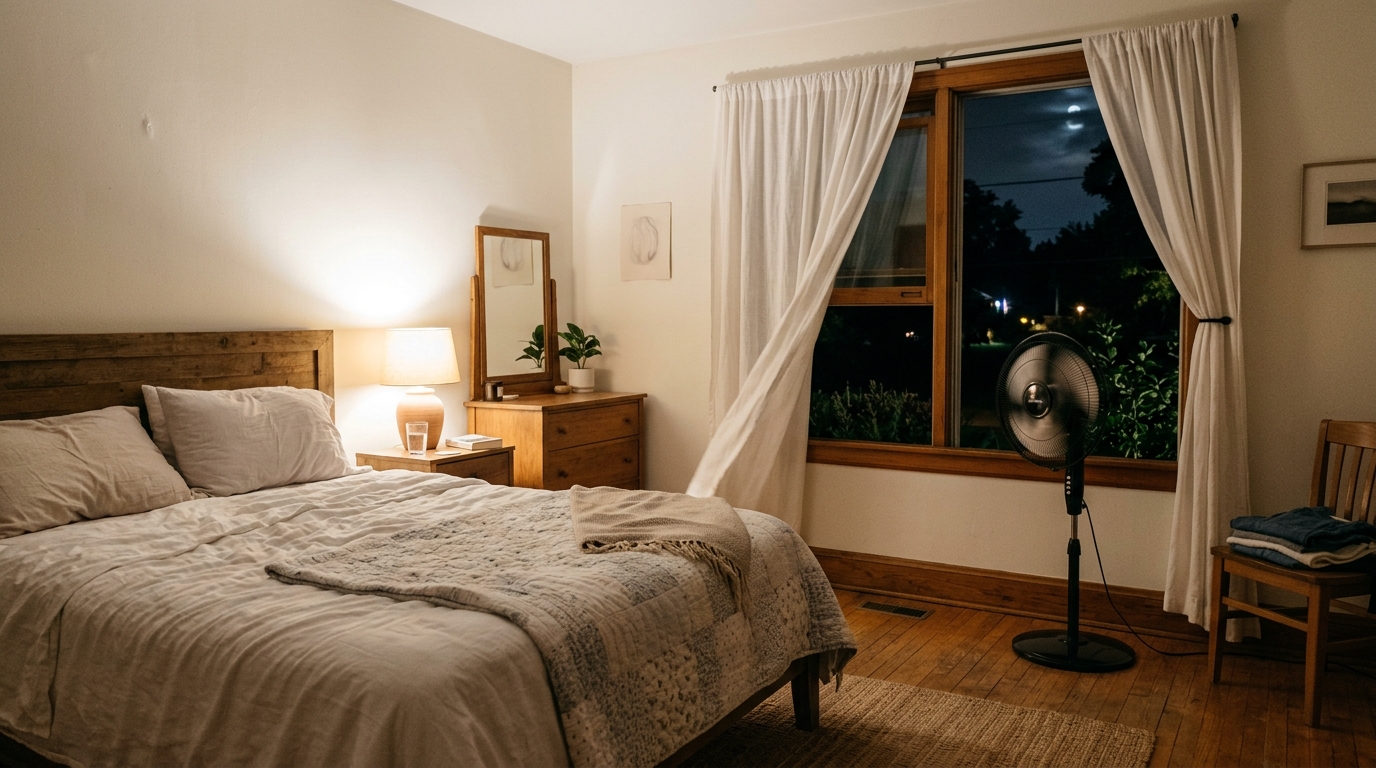 Cortinas, persianas ou outros bloqueios podem reduzir a quantidade de luz solar que chega diretamente ao interior durante os períodos mais quentes.