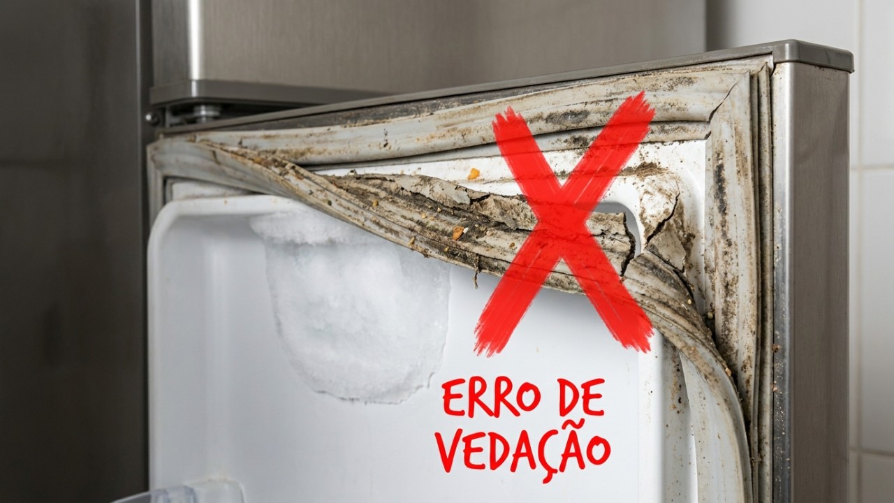 A manutenção adequada da borracha de vedação e dos hábitos de uso previne o surgimento de placas de gelo.