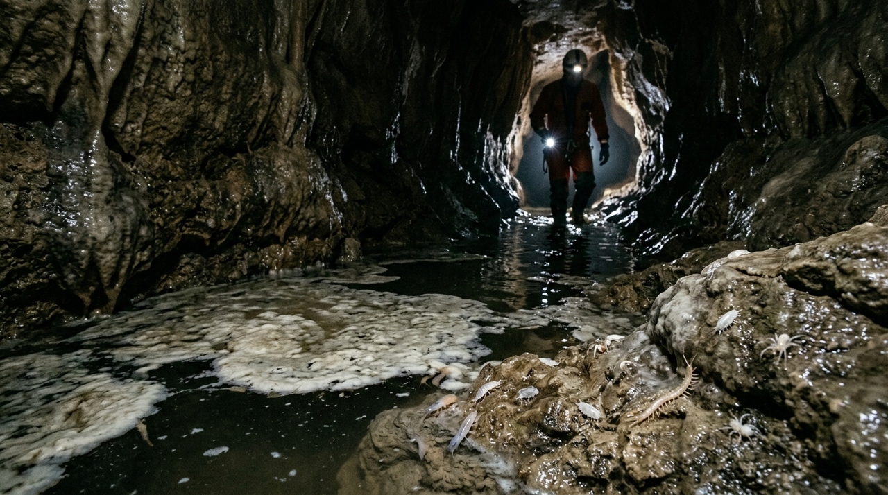A Caverna Movile foi descoberta durante obras relacionadas à construção de uma usina elétrica.
