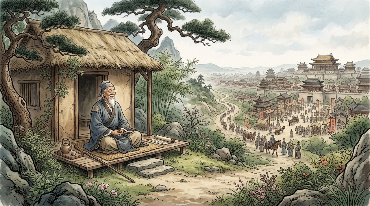O capítulo 33 do Tao Te Ching reúne uma sequência de contrastes.