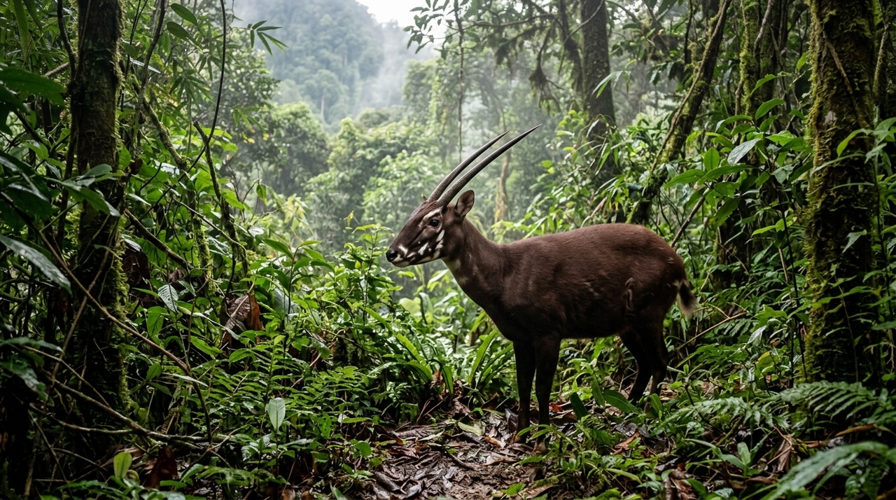 O apelido não significa que a saola tenha apenas um chifre.