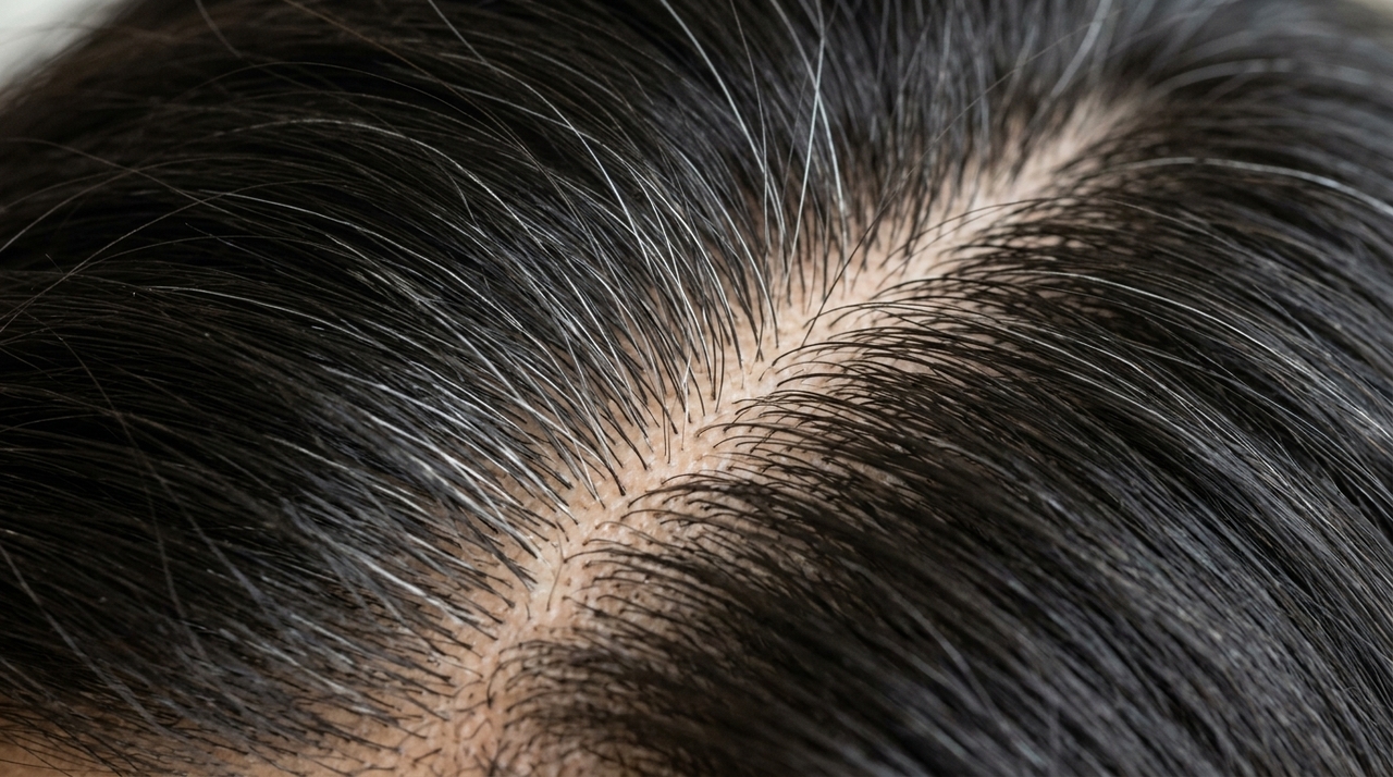 A tonalidade dos fios depende da melanina, pigmento produzido por células chamadas melanócitos dentro dos folículos capilares.