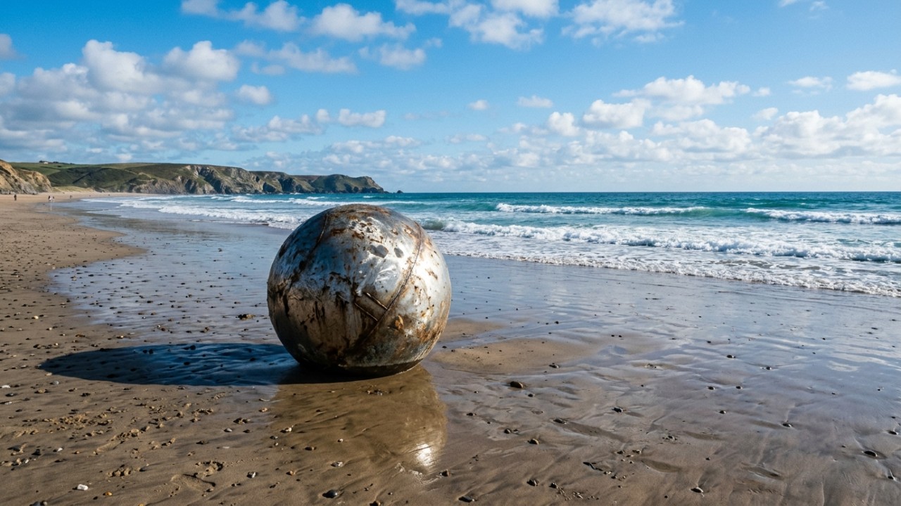 Esferas metálicas misteriosas encontradas em praia australiana eram tanques de foguete.