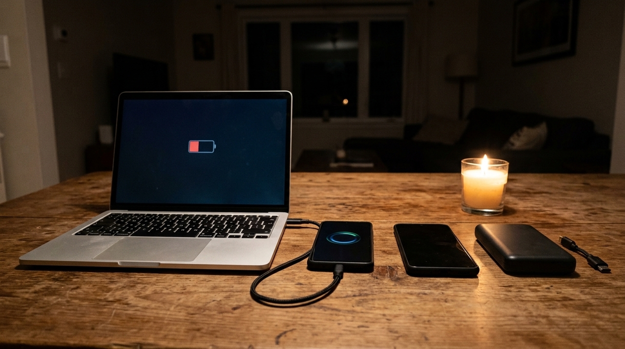 Se o notebook ainda tiver bateria, sua porta USB pode transferir parte dessa energia para o smartphone.