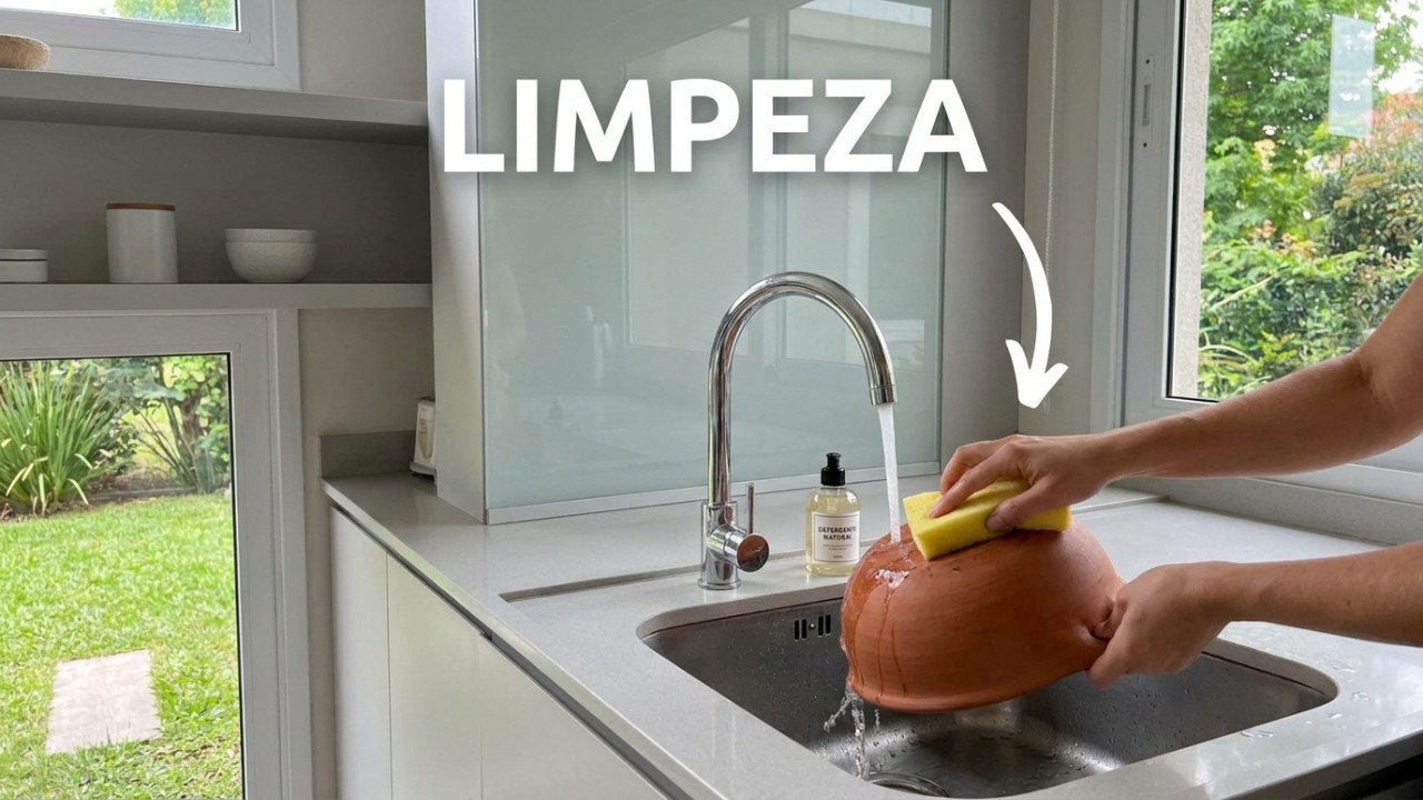 O processo de cura da peça nova é essencial para preparar o material para o uso culinário.