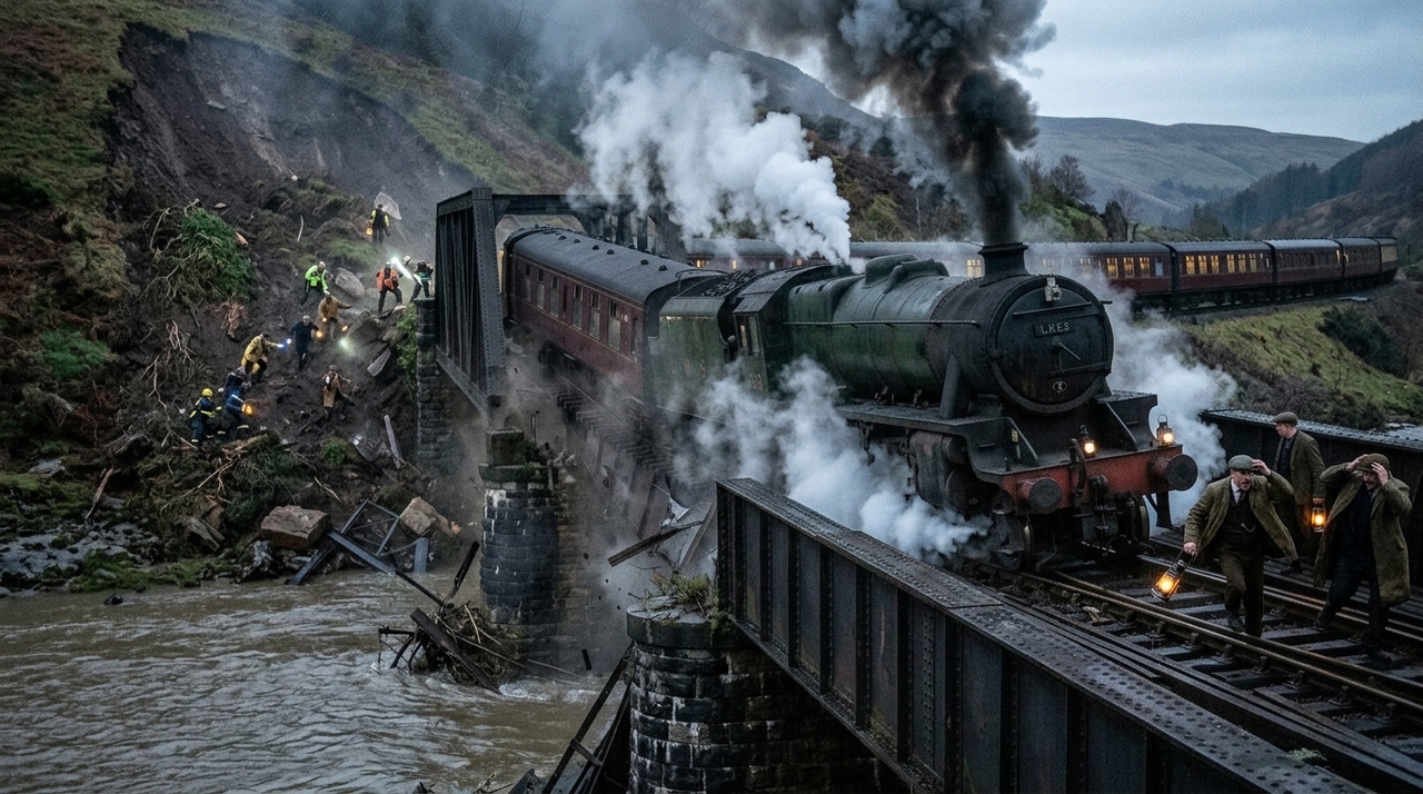 Em 24 de dezembro, o expresso noturno que seguia de Wellington para Auckland se aproximou da ponte ferroviária sobre o rio Whangaehu.