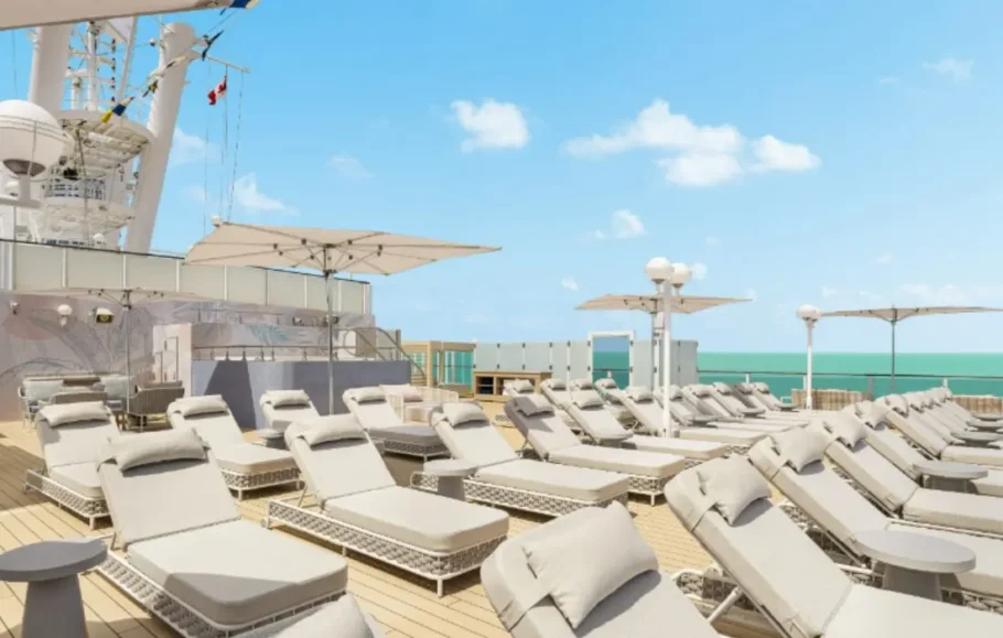 Área exclusiva para adultos Vibe Beach Club estreia nos dois navios