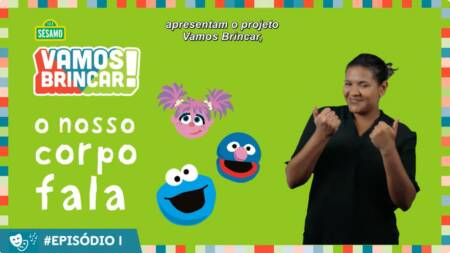 Imagem de Vila Sésamo – Vamos Brincar, finalista na categoria Podcast do Festival comKids 2026.
