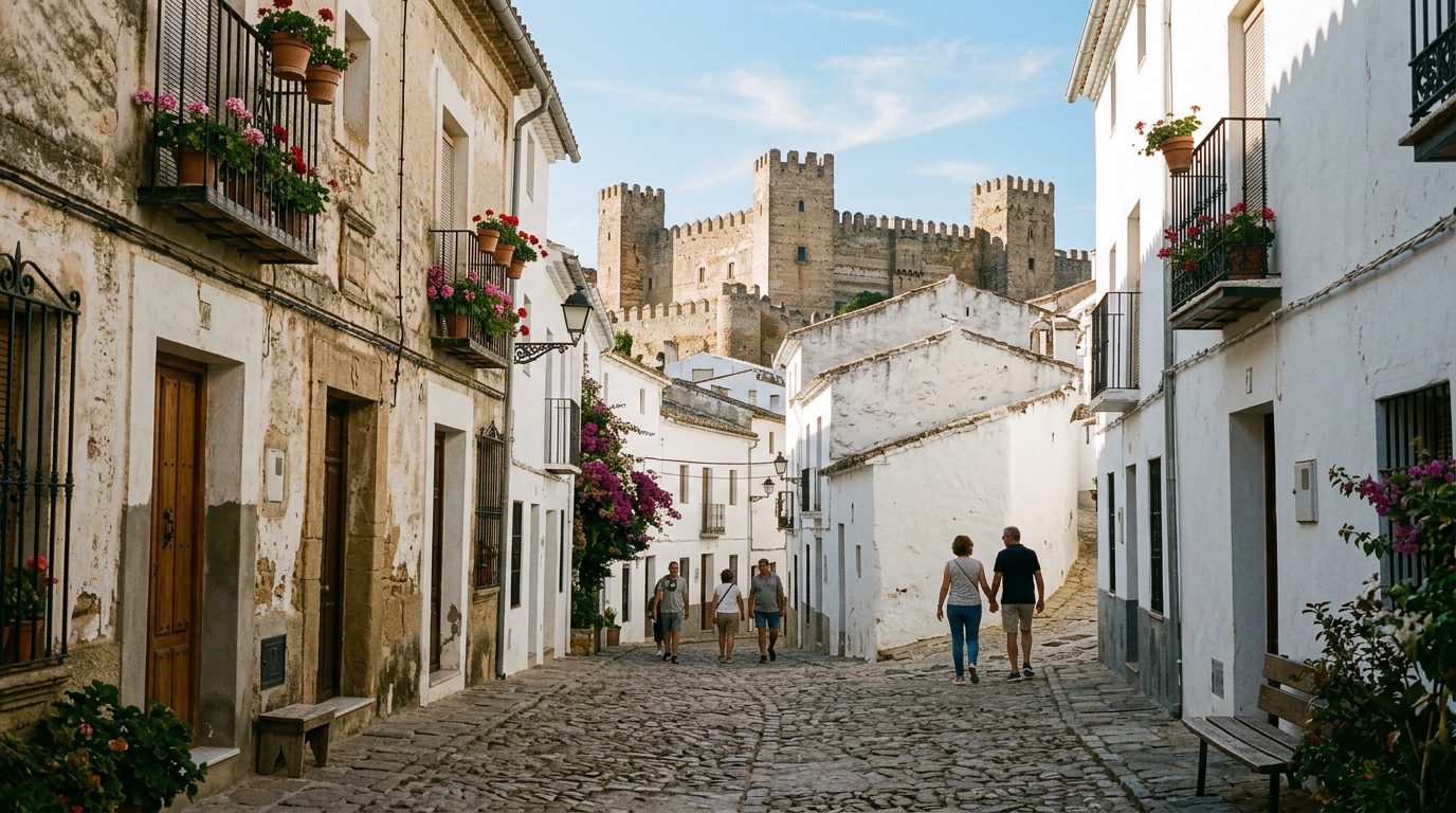 O Castelo de Burgalimar foi construído em 968, durante o califado de Al-Hakam II.
