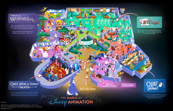 A Magic of Disney Animation será voltado à animação, com experiências interativas e encontros com personagens