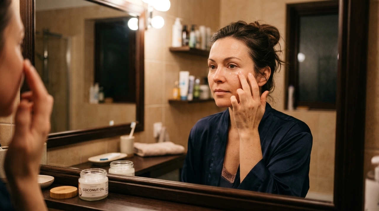 A aplicação de óleos vegetais atua diretamente no fortalecimento dos tecidos cutâneos da face.