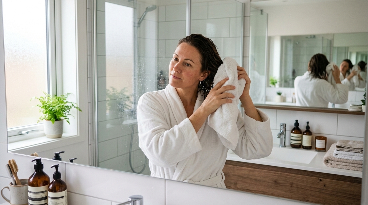 O cabelo molhado é mais suscetível a danos mecânicos, principalmente quando é puxado, torcido ou friccionado repetidamente