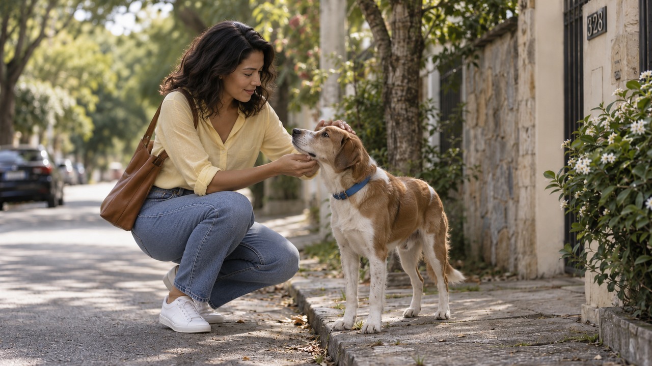 Detalhes físicos e microchip confirmam que o animal encontrado era Bento.