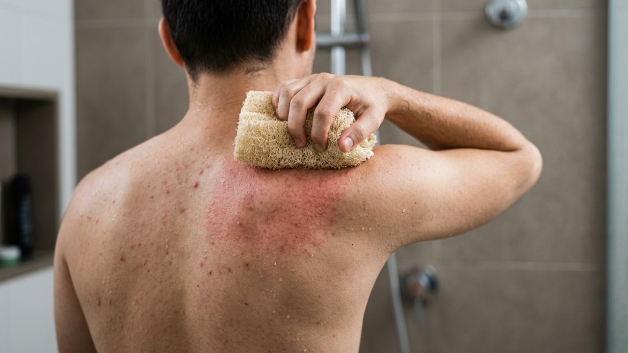 Peróxido de benzoíla pode ajudar na acne das costas quando usado corretamente.